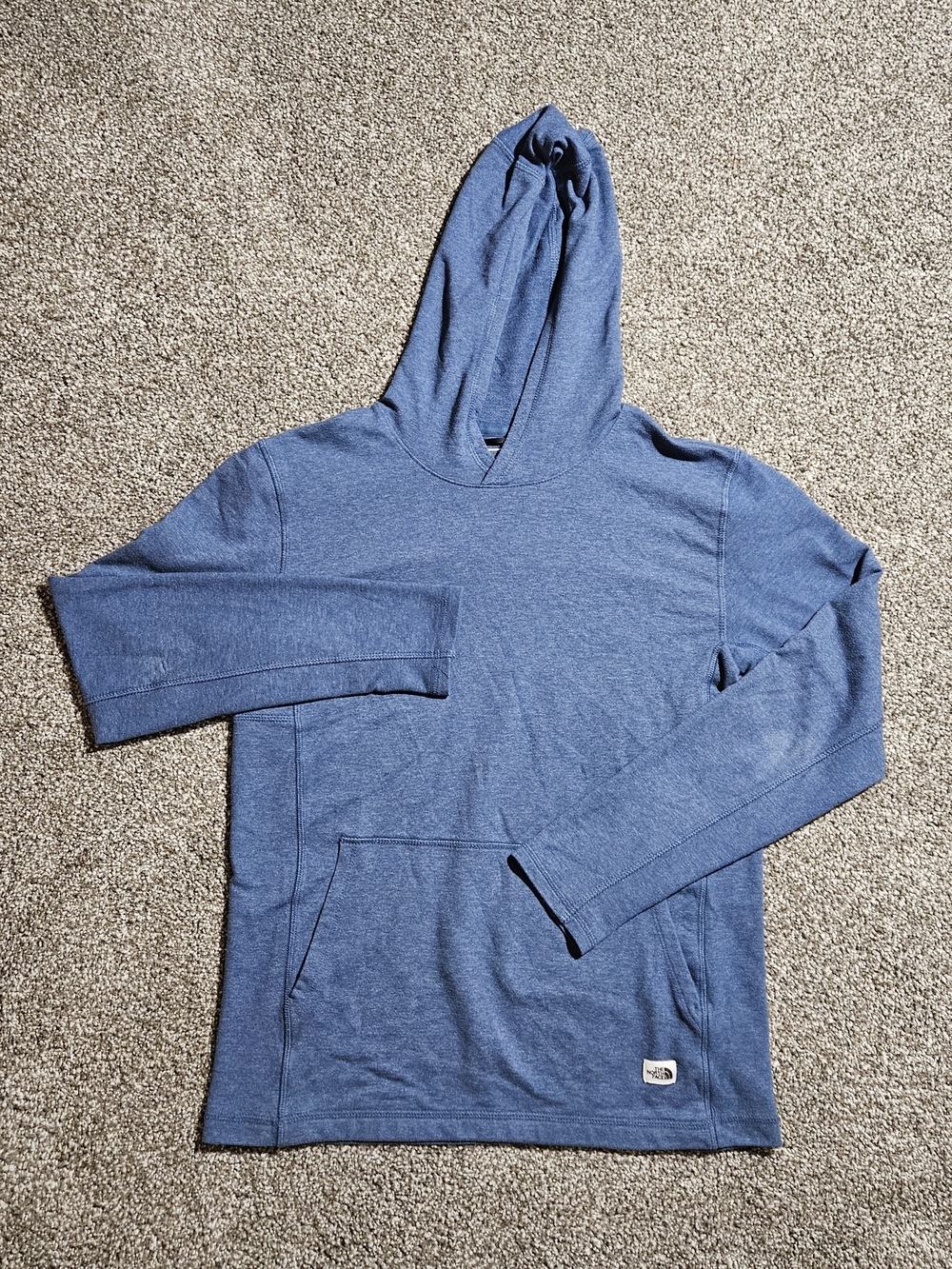 The North Face Blue Pullover Hoodie Mens Medium Stretch Activewear